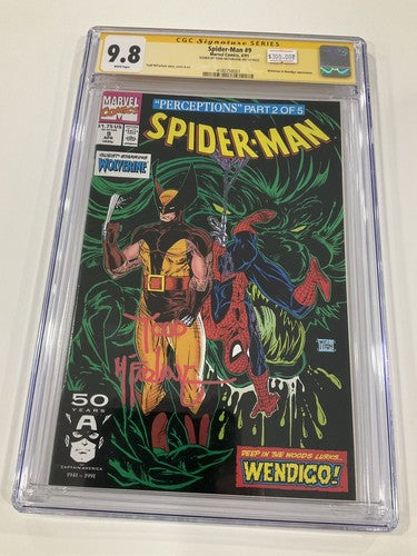 Spider-Man 9 CGC 9.8 1991 Signed Todd McFarlane