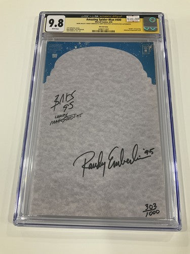 Amazing Spider-Man 400 CGC 9.8 1995 Signed mark bagley randy emberlin