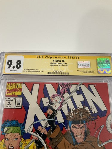 X-Men 4 CGC 9.8 1992 Signed Jim Lee