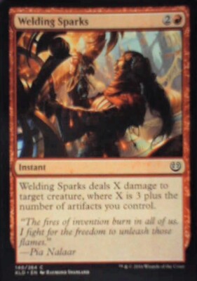 Welding Sparks - Kaladesh: #140, Magic: The Gathering Nm R202
