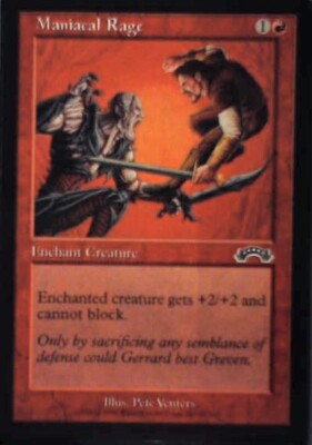 Maniacal Rage - Exodus: #87, Magic: The Gathering Nm R192