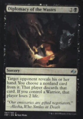 Diplomacy of the Wastes - Fate Reforged: #67, Magic: The Gathering Nm R128
