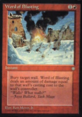 Word of Blasting - Ice Age: #224, Magic: The Gathering Lp R112