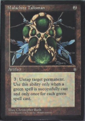 Malachite Talisman - Ice Age: #328, Magic: The Gathering Nm R83