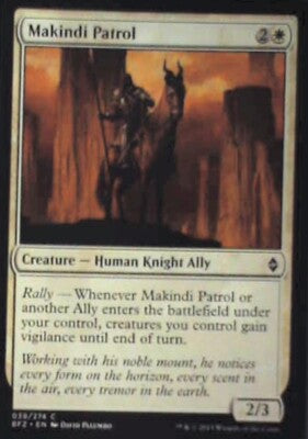 Makindi Patrol - Battle for Zendikar: #39, Magic: The Gathering Nm R98