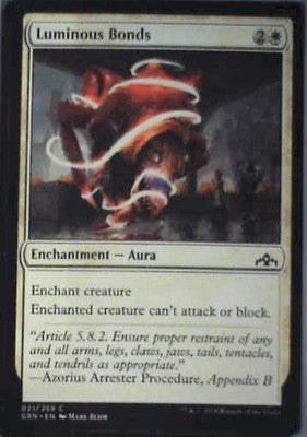 Luminous Bonds - Guilds of Ravnica: #21, Magic: The Gathering Nm C338
