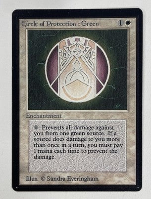 Circle Of Protection: Green Beta LP Light Play MTG Magic The Gathering