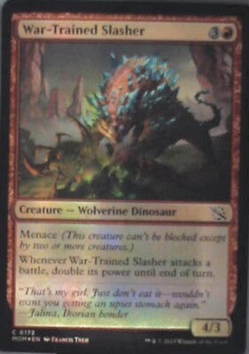 War-Trained Slasher - March of the Machine: #172, MTG - Foil Nm R248