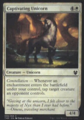 Captivating Unicorn - Theros Beyond Death: #6, Magic: The Gathering Nm R203