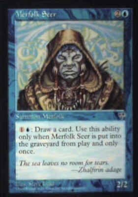 Merfolk Seer - Mirage: #76, Magic: The Gathering Nm R206