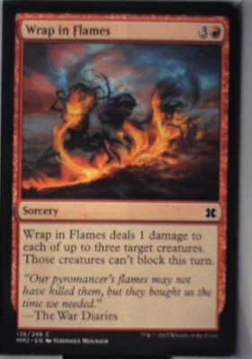 Wrap in Flames - Battlebond: #188, Magic: The Gathering Nm R163