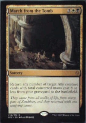 March from the Tomb - Battle for Zendikar: #214, Magic: The Gathering Nm R148