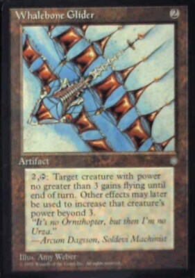 Whalebone Glider - Ice Age: #349, Magic: The Gathering Lp R96
