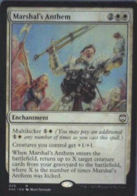 Marshal's Anthem - Commander: Kaldheim: #29, Magic: The Gathering Nm R240