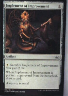 Implement of Improvement - Aether Revolt: #158, Magic: The Gathering Lp R173
