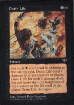 Drain Life - Mirage: #118, Magic: The Gathering Nm R208