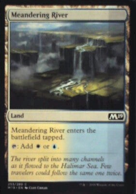 Meandering River - Core Set 2019: #253, Magic: The Gathering Nm R217