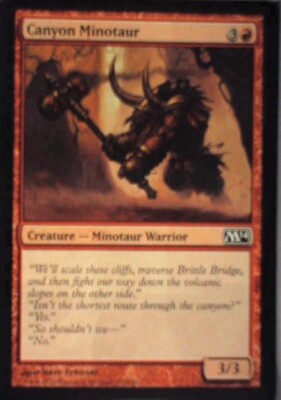 Canyon Minotaur - Magic 2014 (M14): #131, Magic: The Gathering Nm R221