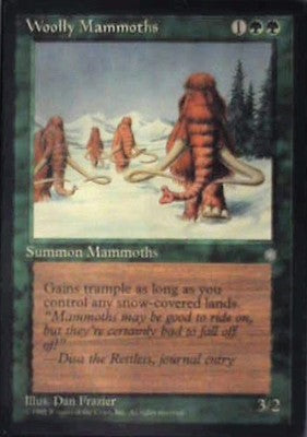 Woolly Mammoths - Ice Age: #278, Magic: The Gathering Lp C334