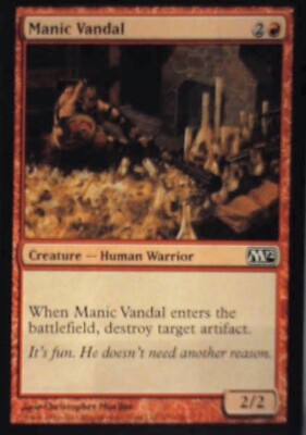 Manic Vandal - Magic 2012 (M12): #151, Magic: The Gathering Nm R243
