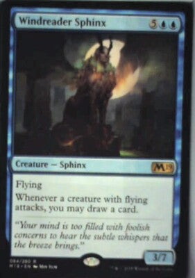 Windreader Sphinx - Core Set 2019: #84, Magic: The Gathering Nm R141
