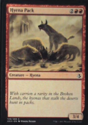 Hyena Pack - Amonkhet: #139, Magic: The Gathering Nm R143