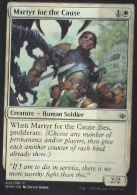 Martyr for the Cause - War of the Spark: #23, Magic: The Gathering Nm R89