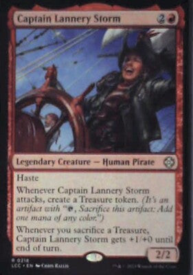 Captain Lannery Storm - Commander: The Lost Caverns of Ixalan: #218 Nm R238