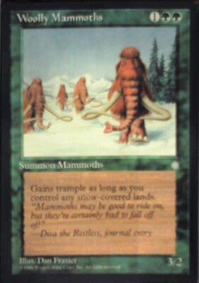 Woolly Mammoths - Ice Age: #278, Magic: The Gathering Nm R124