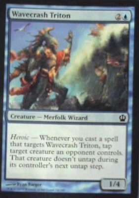 Wavecrash Triton - Theros: #74, Magic: The Gathering Nm R118