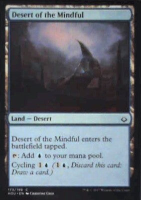 Desert of the Mindful - Hour of Devastation: #173, Magic: The Gathering Nm R116