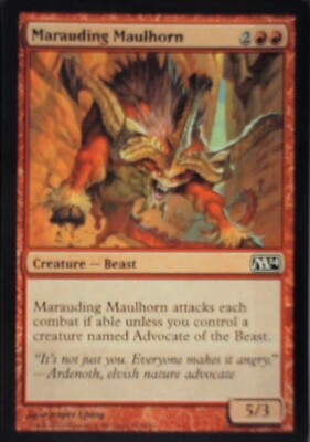 Marauding Maulhorn - Magic 2014 (M14): #145, Magic: The Gathering Nm R182