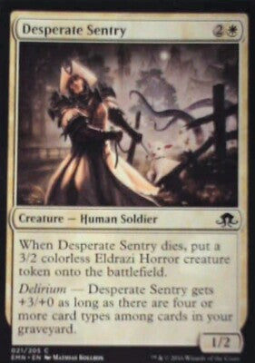 Desperate Sentry - Eldritch Moon: #21, Magic: The Gathering Nm R207