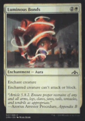 Luminous Bonds - Guilds of Ravnica: #21, Magic: The Gathering Nm R127