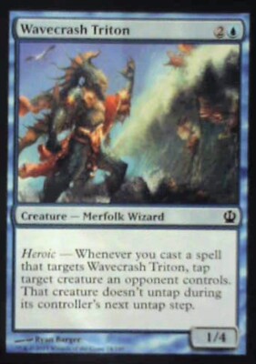 Wavecrash Triton - Theros: #74, Magic: The Gathering Nm R225