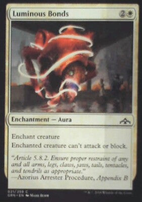 Luminous Bonds - Guilds of Ravnica: #21, Magic: The Gathering Nm R233
