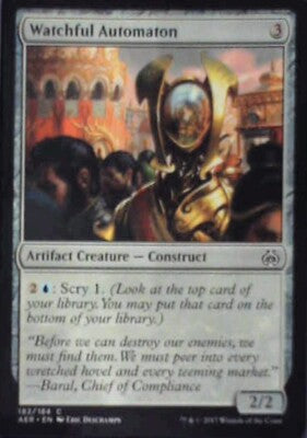 Watchful Automaton - Aether Revolt: #182, Magic: The Gathering Nm R177