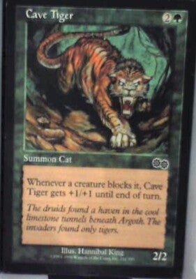 Cave Tiger - Urza's Saga: #241, Magic: The Gathering Nm R191