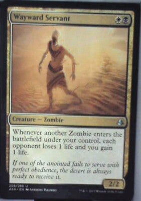 Wayward Servant - Amonkhet: #208, Magic: The Gathering Nm R106