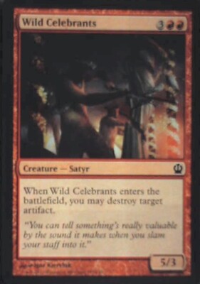 Wild Celebrants - Theros: #147, Magic: The Gathering Nm R61