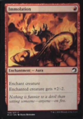 Immolation - Innistrad: Midnight Hunt: #144, Magic: The Gathering Lp R173