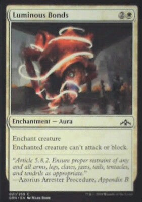 Luminous Bonds - Guilds of Ravnica: #21, Magic: The Gathering Nm R229