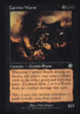 Carrion Wurm - Torment: #55, Magic: The Gathering Lp R36