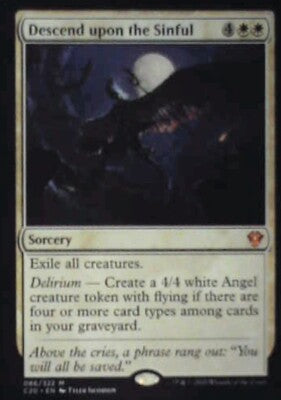 Descend upon the Sinful - Commander 2020: #86, Magic: The Gathering Nm R239