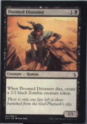 Doomed Dissenter - Amonkhet: #87, Magic: The Gathering Nm R106
