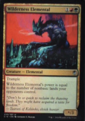 Wilderness Elemental - Commander 2016: #230, Magic: The Gathering Nm R154