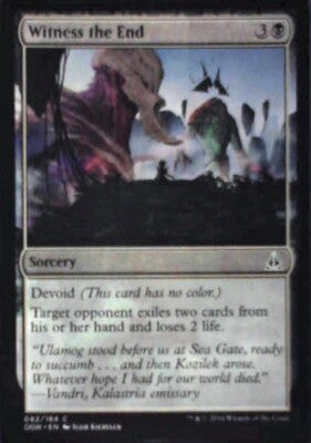 Witness the End - Oath of the Gatewatch: #82, Magic: The Gathering Nm R141