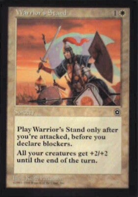 Warrior's Stand - Portal Second Age: #29, Magic: The Gathering Nm R110
