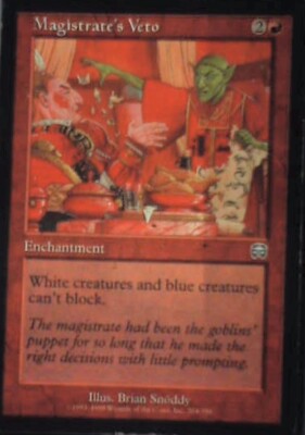 Magistrate's Veto - Mercadian Masques: #204, Magic: The Gathering Nm R127
