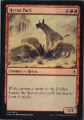 Hyena Pack - Amonkhet: #139, Magic: The Gathering Nm R217